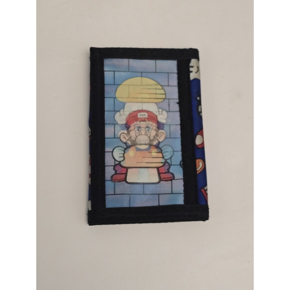 Vintage 1990 Avon Nintendo Super Mario Bros Trifold Lenticular Action Wallet